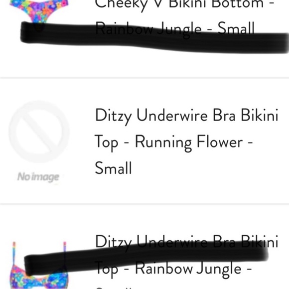 Kulani Kinis Running Flower Bikini Set size small - Picture 6 of 6